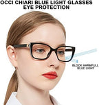 OCCI CHIARI Bifocal Reading Glasses Womens Blue light Blocking Readers 1.0 1.5 2.0 2.5 3.0 3.5