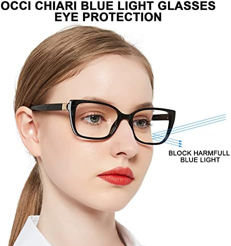 OCCI CHIARI Bifocal Reading Glasses Womens Blue light Blocking Readers 1.0 1.5 2.0 2.5 3.0 3.5