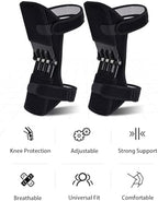 Joint Power Support Knee Brace with 4 Springs, Ergonomic Knee Stabilizer Pad, Inspired Lift Brace,Adjustable Knee Stabilizer Pads,Pain Relief (2 Pack)