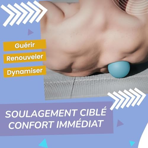 Acupoint Physical Massage Therapy Ball Set - Ideal for Yoga, Deep Tissue Massage, Trigger Point Therapy and Myofascial Release Physical Therapy Equipment