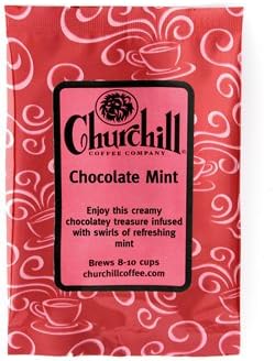 Churchill Coffee Chocolate Mint 10 Portioned Packs -1.5 oz each - Ground - Flavored Coffee
