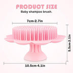 Baby Hair Scalp Massage Shampoo Brush with Soft Baby Bath Brush Silicone Massage Brush for All Hair Kid Newborn Toddler（）