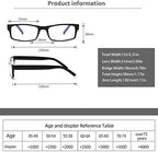 BIENCOOL 6 Pack Reading Glasses Traditional Frames for Men and Women Readers with Spring Loaded Hinges