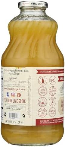 Lakewood Organic Pineapple Ginger Juice, 32 FZ