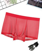Avidlove Mens Underwear Trunk Breathable Mesh Boxer Briefs Sexy Lingerie Boxer Shorts for Men