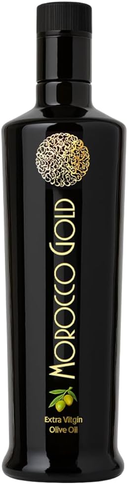 Morocco Gold Early Harvest Extra Virgin Olive Oil – Cold Pressed – Polyphenol Rich 652mg/kg EVOO Fresh Harvest Pure and Natural. 500ml/17 Fl Oz