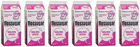 Gold Medal Vanilla Pink Cotton Candy Floss Sugar, 52 oz - 1/2 Gallon, 6 Pack