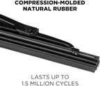 ClixWipers Heavy Duty 2-Pack 36" + 36" Replacement Windshield Wiper Blade for Truck, Bus, RV, and Equipment - Fits .5 to 2/3 Inch Saddle Arms (Set of 2)