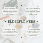 Elanen Naturals Organic Dried Elderflowers 16 oz. (1 lb.), USDA Certified Organic Elder Flower Tea, Flor De Sauco, Whole