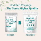 Micro Ingredients Marine Collagen Peptides Powder, 1 lb | Type I Marine Collagen + Natural Protein | Wild-Caught Fish Source | Unflavored | Pescatarian, Non-GMO