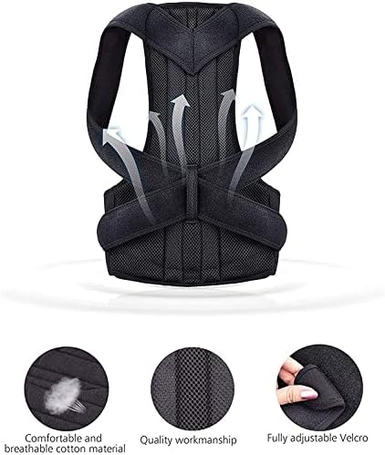 Posture Corrector XS-5XL Improve Hunchback Plus Size Back Brace Men and Women Adjustable Upright Back Support Straightener Prevent Scoliosis Back Posture (Size : XXXXX-Large)