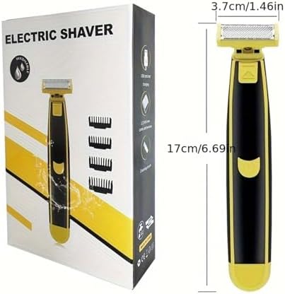 Generic Full Body Men's Electric Shaver - Wet and Dry Double Shave for Face and Body - Ergonomic Design