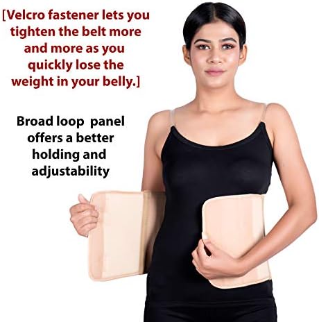 Wonder Care Abdominal Binder for Men and Women/Postpartum Post-Operative Post-Surgery Wrap/Abdomen Navel Umbilical Hernia Support Belt (M)