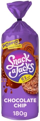 Snack a Jacks Chocolate Chip Rice Cakes 180g (Pack of 4)