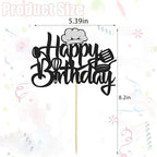Chef Happy Birthday Cake Topper - Cooking Theme Cake Decoration for Men's and Women's Birthday Party Decorations