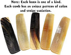 5MOONSUN5's Ox Horn Comb - Premium Quality 100% Handmade Anti Static Natural Fine Horn Pocket Comb Without Handle - Professional Detangling Massage - Great Gift - 7.5 inch