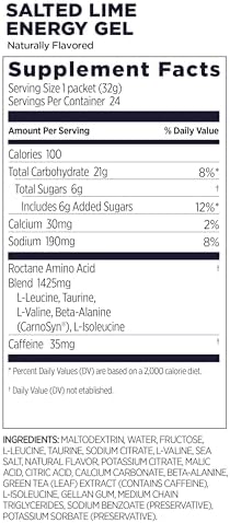 GU Energy, Roctane Ultra Endurance Energy Gel, Salted Lime - 24 Count