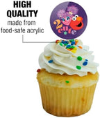 Sesame Street Elmo and Abby 2 Cute Cupcake Picks Toppers Decoration Set of 6