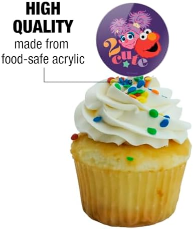 Sesame Street Elmo and Abby 2 Cute Cupcake Picks Toppers Decoration Set of 6