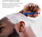 Henson Shaving Razor - Aluminum Double Edge Safety Razor with 5 Spare Blades - 30° Angled Precision With Superior Blade Rigidity- Reusable Single Blade Razors For Men and Women - Mild Aggression