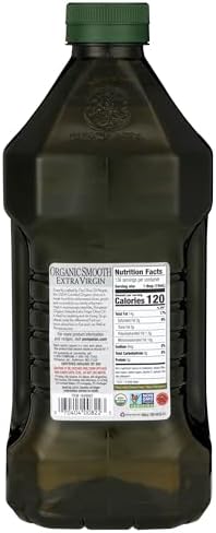 Pompeian USDA Organic Smooth Extra Virgin Olive Oil, Contains Polyphenols, First Cold Pressed, 68 Fl Oz