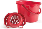 Perfetto Classic Bucket with Squeezer, Purple, 28 cm