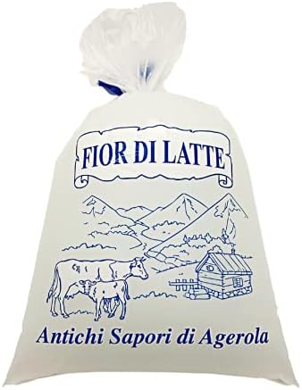 Agerola Fior di Latte Mozzarella Cheese | Premium Quality Mozzarella Imported from Italy | Ideal for Pizza | 1.1 lb (500g) - Pack of 2