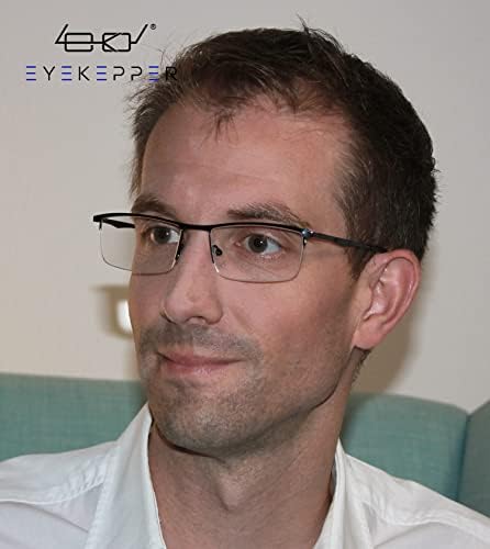 Eyekepper Quality Half-Rim Reading Glasses Readers with Spring Hinges for Women Men