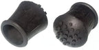 12 x Walking Stick Crutch Frame Ferrule Black Rubber 1 INCH 25MM ID