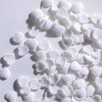 Red Heart Shapes Sprinkles Valentine Jumbo Heart Sprinkles for WEdding Cake Decorating - 3.53 oz/100g. (white)