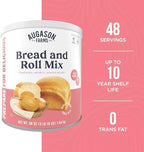 Augason Farms Bread and Roll Mix Can Emergency Food Supply, 48 Servings, 10 Year Shelf Life - Makes 6 Loaves or 72 Bread Rolls for Prepared Meals Ready to Eat