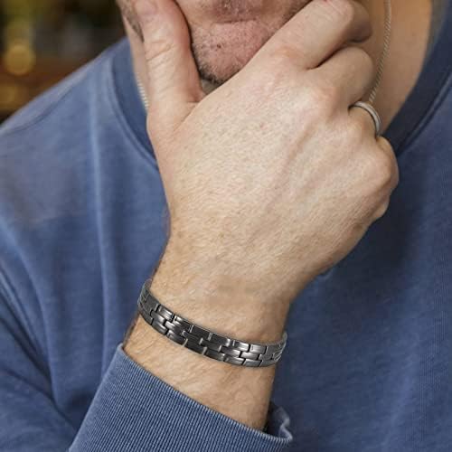 Pure Copper Bracelet for Men, Magnetic Bracelet with Magnets (K)