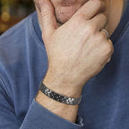 Pure Copper Bracelet for Men, Magnetic Bracelet with Magnets (K)