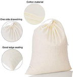 Tatuo 50 Pieces Muslin Bags Cotton Drawstring Bags Sachet Bag for Home Supplies (8 x 10 Inches)
