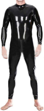 Latex Rubber Catsuit Back Zipper for Men Handmade Bodysuit Jumpsuit Party Wear Cosplay Halloween