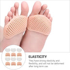 Mipcase Silicone Forefoot Pads 6 Pairs Set Anti-wear Ball of Foot Cushions Non-Slip Honeycomb Soft Gel Inserts for High Heels Women’s Foot Relief Random Color