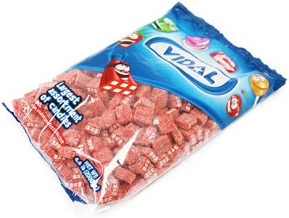 Vidal Licorice Strawberry Bricks (4.4 Pounds)