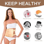 Castor Oil Pack Wrap,Castor Oil Wrap for Stomach, Liver Detox, Belly & Entire Body, Hot/Cold Compress Pads