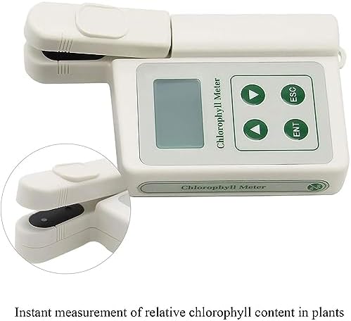 Chlorophyll Meter Machine, Handheld Chlorophyll Content Meter, 0.0-99.9 SPAD High Precision, 2-3s Fast Measurement, Store History, for Lab Research Center Plant Researcher School