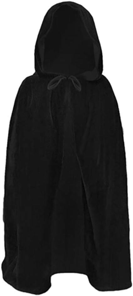 Kids Halloween Christmas Costumes Cape Velvet Hooded Cosplay Party Cloak Devil Witch Wizard Robe