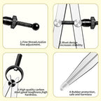 Leather Craft Compass, 6 Inch Professional Divider Leather Compass, Steel Adjustable Lockable Spring Wing Divider Calipers for Woodworking Metalworking Drawing and Drafting