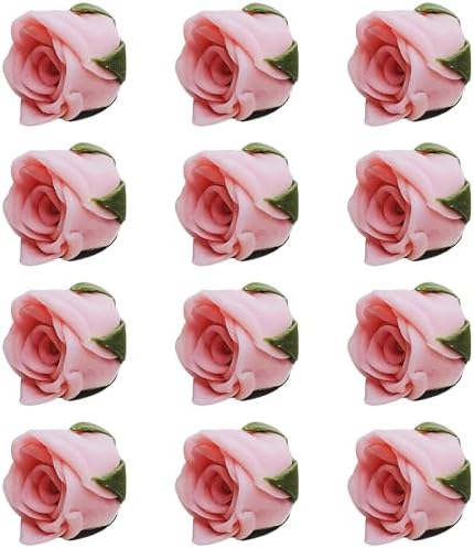 Confect Edible Rose Topper -Edible Blush Pink Rose Cupcake Toppers for Cake & Doughnut Decoration- Vegan, Gluten-Free - Pack of 12
