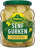 Kuhne Senf Gurken 330g/11.6oz Fine Pickles in Mustard Marinade