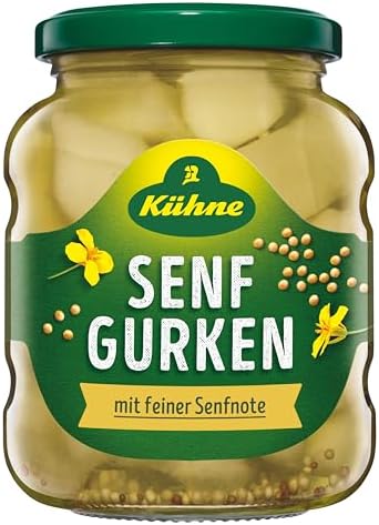 Kuhne Senf Gurken 330g/11.6oz Fine Pickles in Mustard Marinade