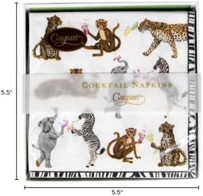 Caspari Cocktails Gone Wild Boxed Cocktail Napkins - 40 Per Box-2 Units