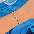 choice of all Evil Eye Bracelets Blue Eye Ojo Hamsa Jewelry Dainty Gold Link Bracelets for Women Lucky Turkish Protection Trendy Birthday Jewelry Gifts