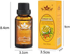 Ownest 3 Pack Ginger Massage Oil,100% Pure Natural Lymphatic Drainage Ginger Oil,SPA Massage Oils,Repelling Cold and Relaxing Active Oil-30ml