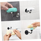 Magnetic Soap Holder Caps 6-Pack Stainless Steel Soap Draining Rack Covers for Bathroom Kitchen Shelf Accessories 0.82X0.82X0.19In
