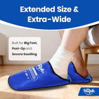 Hilph XL Foot Ice Pack Slippers for Foot Surgery, 1 Pair Hot Cold Packs Gel Ice Slippers for Foot and Toes Pain Relief, Sever Swelling, Bunion Surgery, Plantar Fasciitis, Neuropathy, Gout