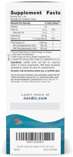 Nordic Naturals Baby’s DHA, Unflavored - 4 oz - 1050 mg Omega-3 + 300 IU Vitamin D3 - Supports Brain, Vision & Nervous System Development in Babies - Non-GMO - Servings May Vary